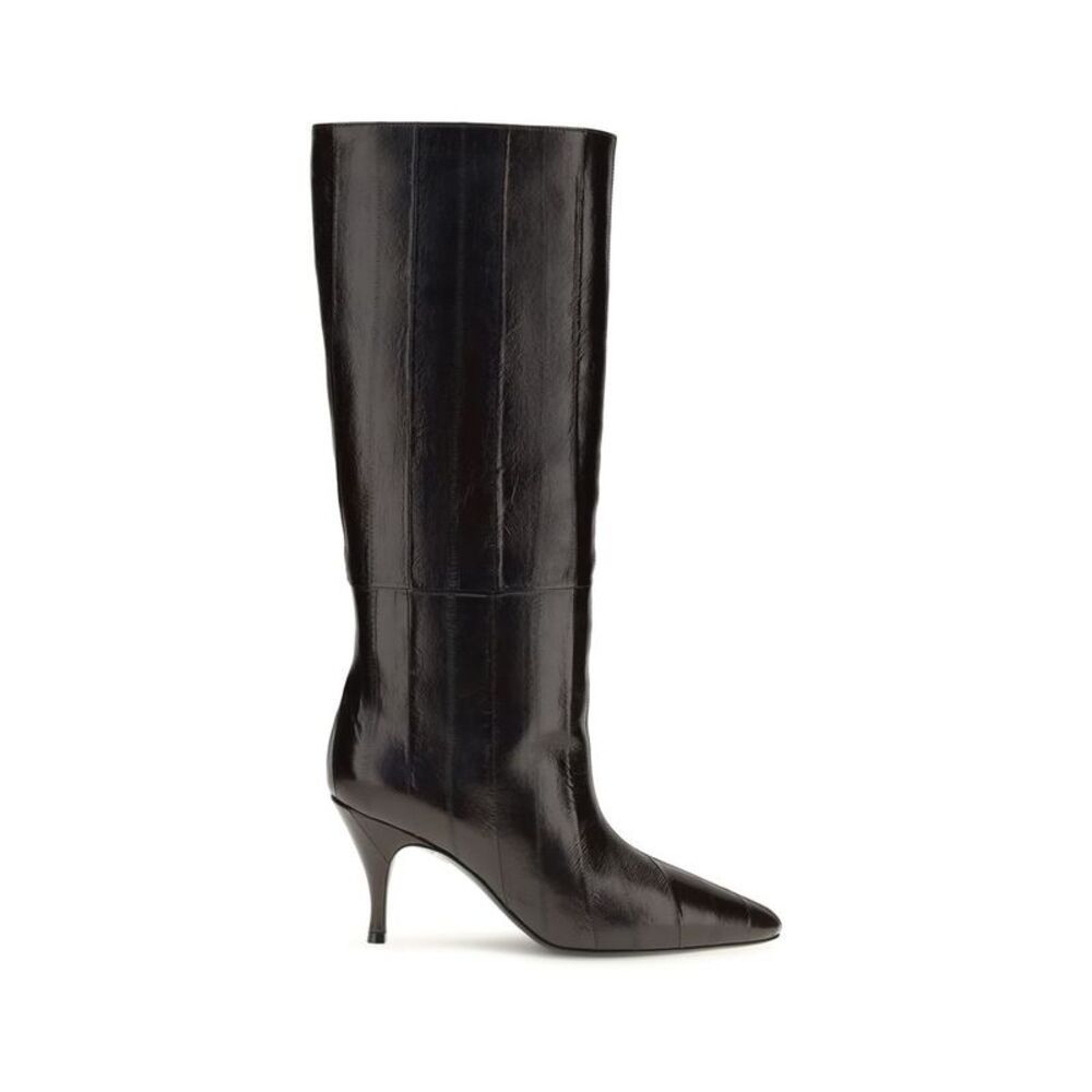 Herbert Levine Brown Calf Leather Bos Taurus Women's Boots